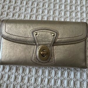 Coach Metallic Gold Women's Wallet
